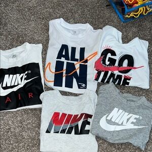 Nike Kids Graphic T-Shirts - White, Black, Gray